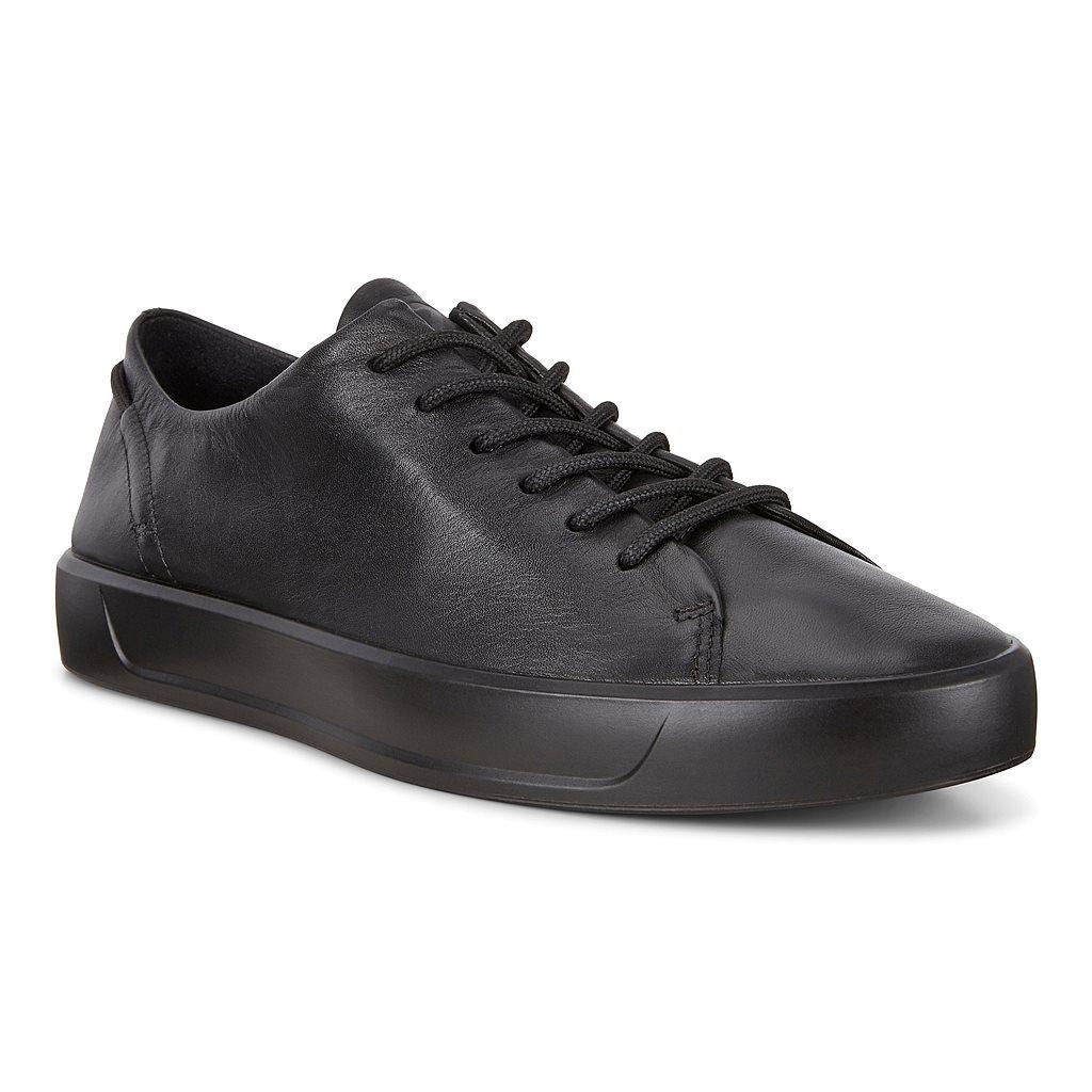 Ecco Soft 8 Mens Sneakers In Black Sale - India QXO-527093